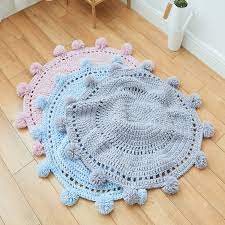 Automatic or hand wash only, care instructions are attached. Soft Feeling Acrylic Hand Made Crochet Knitted Round Rug With Pompom Buy Hand Made Rugs Crochet Rug Hand Made Runner Rugs Product On Alibaba Com