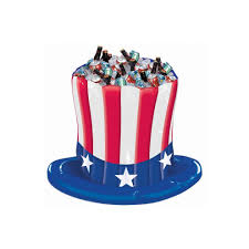Have a special birthday coming up and need a remarkable inflatable birthday cake ? Amscan 370313 24 X 34 5 In Uncle Sam Hat Vinyl Patriotic Inflatable Cooler On Onbuy