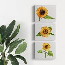 Lukisan pokok bunga matahari cikimm com. Lukisan Dekorasi Sunflower Poster Kanvas Hiasan Dinding Bunga Matahari 20x25cm Lazada Indonesia