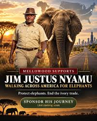 Jim Justus Nyamu's elephant conservation walk across America