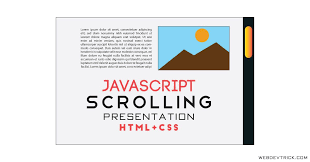 Let your imagination run wild. Want To Create A Scrolling Presentation On The Webpage Using Javascript Html And Css Solution Javascript S Web Development Design Webpage Layout Web Design