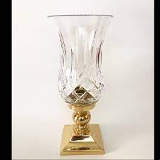 Dessauhome crystal hurricane candleholder, antique brass. Waterford Accents Waterford Crystal Lismore Brass Base Candle Holder Poshmark