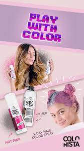 The best time to wash your hair is the night before you dye it. L Oreal Paris Colorista 1 Day Hair Color Spray Sliver 2 0oz Wash Out Hair Color Hair Color Spray Temporary Hair Color Spray