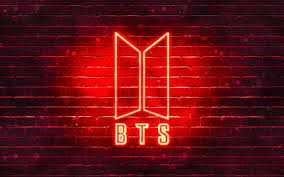 Explore and download tons of high quality red wallpapers all for free! Download Wallpapers Bts Red Logo 4k Bangtan Boys Red Brickwall Bts Logo Korean Band Bts Neon Logo Bts For Desktop Free Pictures For Desktop Free