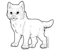 Write your name or send a message: Wolf Pup Baby Wolf Coloring Page Novocom Top