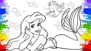 Imagens de flor para colorir. Jogos De Pintar Princesa Ariel Disney Desenhos Animados Video Infantil Brinquedos Para Criancas Kids Youtube