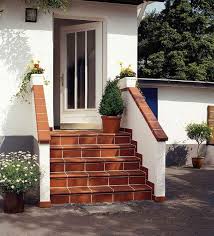 Building Exterior Stairs With Classy Bricks And Modern Tiles Find the appropriate tiles for your home and office.