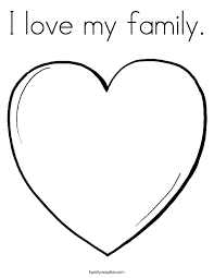 I Love My Family Coloring Page Twisty Noodle Family Coloring Pages Family Coloring Love My Family
