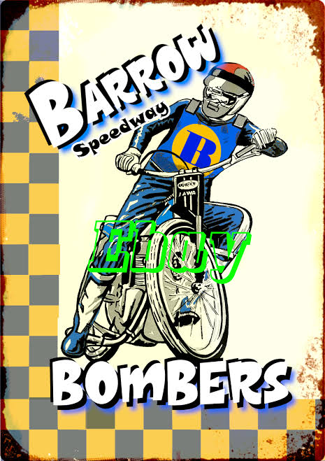 Barrow Bombers Speedway A4 Glossy Poster Print - Birthdays Christmas etc