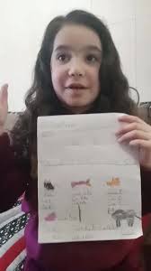 Show and tell, my house and letter Cc with my lovely KG3 student Sirine  Fares ♥️♥️