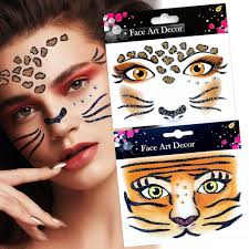 Face Jewels Tiger U272e Mercy London Cat Costume Accessories Face Gems  Jewels All In One Halloween Headpiece Stick Jollibee Costume