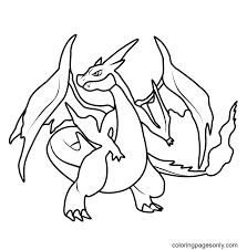 Coloring page mega x charizard 6 Mega Charizard Printable Coloring Pages Charizard Coloring Pages Coloring Pages For Kids And Adults