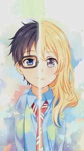 Shigatsu Wa Kimi No Uso Your Lie In April Kousei Arima And Kaori Miyazono Animasi Seni Anime Karakter Animasi