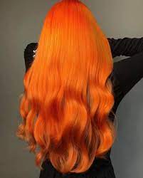 The Prettiest Halloween Hair Color Ideas You Could Wear All Year Long Hair Color Orange Orange Hair Bright Hair Styles