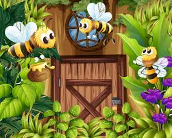 Was zieht fliegen im garten an? Bienen Fliegen Im Garten Download Kostenlos Vector Clipart Graphics Vektorgrafiken Und Design Vorlagen