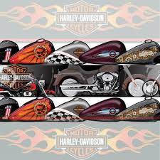 Harley davidson® fat boy mural giant wall murals! Harley Davidson Wall Borders Murals