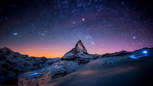 Beautiful Mountain In Night Wallpapers Hd Pictures Earth Pictures Matterhorn Mountain Pictures Of The Week