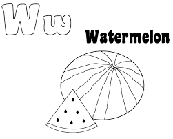 Letter W Coloring Pages Printable