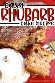 Best Easy Homemade Rhubarb Cake Recipe Rhubarb Cake Rhubarb Recipes Summer Desserts