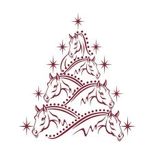 Horses Christmas Tree Horse Cuttable Design Png Dxf Svg Eps File For Silhouette Cameo And Cricut In 2020 Christmas Svg Christmas Svg Files Cricut