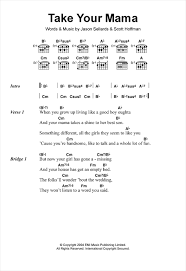 Scissor Sisters Take Your Mama Sheet Music Notes Chords Download Pop Notes Lyrics Chords Pdf Print 118005