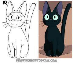Maybe you would like to learn more about one of these? How To Draw Jiji From Kiki S Delivery Service Easy Step By Step Drawing Tutorial How To Draw Step By Step Drawing Tutorials