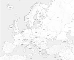 Mapa Europa Para Colorear