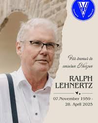 Traurige Nachricht am Anfang der Woche: Unser ehemaliger  Vorstandsvorsitzender und langjähriges Mitglied Ralph Lehnertz ist am  Montag im Alter von 65 Jahren verstorben. Ralph war Germane durch und  durch, hat sich viele