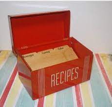 Reserved For Fiona Vintage Metal Red Recipe Box Vintage Recipe Box Metal Recipe Box Vintage Metal