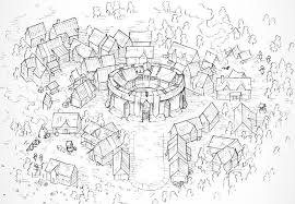 City Greybanner A Free Map For D D And Other Rpgs Town Drawing Drawn Map Drawing Tutorial
