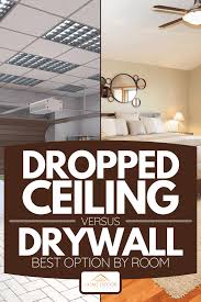 Well, the basement needed a ceiling. Dropped Ceiling Vs Drywall Best Option By Room Home Decor Bliss