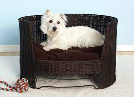 the refined canine dog day bed with indoor cushion wicker dog bed plush dog beds luxury dog