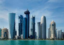The doha skyline for me is the most impressive in the world! Doha Skyline Leinwandbild Hochster Qualitat Photowall