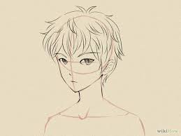 How To Draw A Manga Face Male Cartoon Drawings Face Drawing Manga Drawing