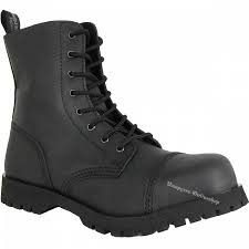 Boots Braces 8 Loch Basic Schwarz Matt Stiefel Rangers Vampyres Onlineshop