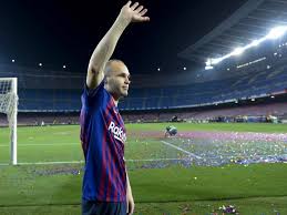 Image result for INiesta bids farewell to barca