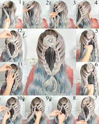 Combo Double French Braid And Rose Step By Step Hair Hairstyles Haircolor Haircuts Hairgoals Hairf Ginger Hair Color Shades Of Red Hair Red Hair Color