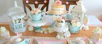 vintage bridal shower tea party ideas
