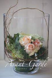 Kompozycja W Szkle Flower Decorations Flower Arrangements Simple Flower Arrangements
