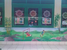 Gambar dinding luar sekolah tk. Contoh Lukisan Dinding Sekolah Tk Cikimm Com