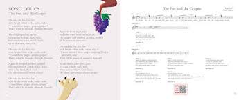 The fox is filled with joy as the grapes look tasty and ready to burst with their sweet juices. The Fox And The Grapes Cantata