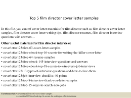 Top 5 Film Director Cover Letter Samples