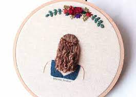 As a last step, trim hair to desired length! Beautiful 3d Embroidery Uses Thread To Mimic Gorgeous Hair