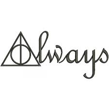 Always Deathly Hallows From Harry Potter Filled Machine Embroidery Design Digitized Pattern Harry Potter Symbols Harry Potter Tattoos Harry Potter Drawings
