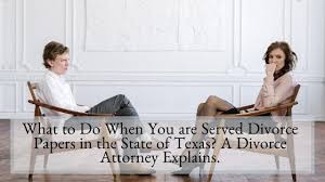 We did not find results for: What To Do When You Are Served Divorce Papers In The State Of Texas A Divorce Attorney Explains Attorney Kohm
