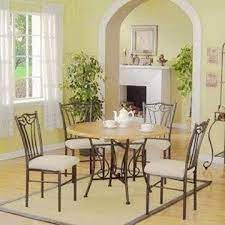 Looking for more formal dining room furniture? Formal Black Metal Dining Room Set Includes One Table Rack Four Chairs Global Sources