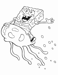 Jelly Fish Coloring Page Inspirational Jellyfish Coloring Pages For Kids Coloring Home Spongebob Drawings Spongebob Coloring Fish Coloring Page