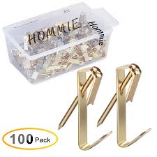 Self adhesive picture hangers no nails sticky hooks removable hanging pictures. 30lbs Picture Hangers Hommie 100 Pack Picture Hanging Hooks With 120 Pack Nails Heavy Duty Photo Picture Frame Hooks Picture Hanging Kit On Wooden Drywall For Home Office Decoration Walmart Canada