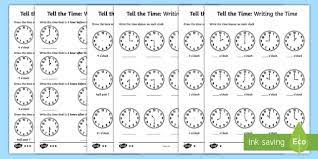 year 1 time activities differentiated worksheets twinkl