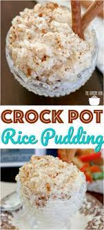 Crock Pot Rice Pudding Video Recipe Crock Pot Desserts Desserts Rice Pudding